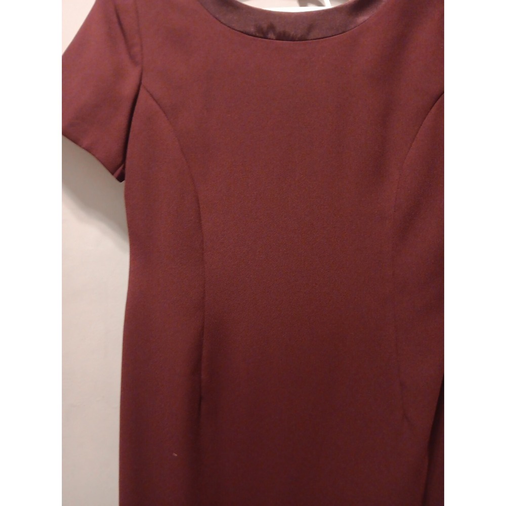 Talbots Womens Size 12 Maroon Formal Coquette Minimalist Dress Shoulder Pads - Picture 11 of 16